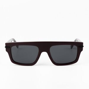 NEW Fendi FE40091U FENDIGRAPHY 69A Bordeaux Grey Unisex Square Sunglasses